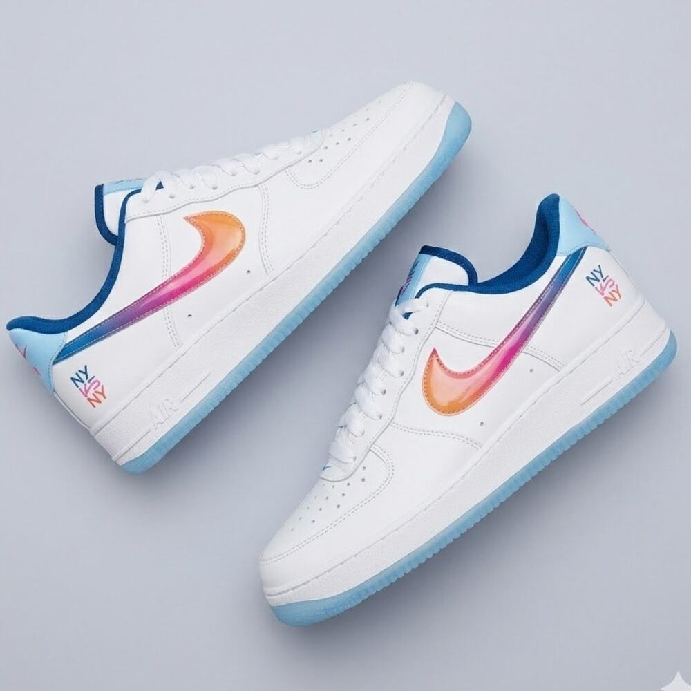 Nike Air Force 1 Low NY vs. NY White Gradient Swoosh Men's Size 12 - NEW